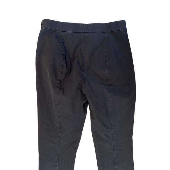 Women 6 Everlane Gray Side Zip Pants Straight Leg Stretch Chino Cotton High Rise - Picture 5 of 6